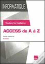 Capa do artigo Informatique ; Access De A À Z ; Fiches Ressource ; Activités ; Toutes Formations