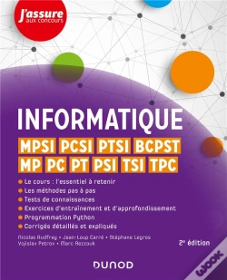 Capa do artigo Informatique ; Mpsi, Pcsi, Ptsi, Tsi, Tpc, Mp, Pc, Pt, Psi, Bcpst 1 Et 2