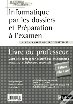 Capa do artigo Informatique Par Les Dossiers Et Preparation A L'Examen Bac Pro Secretariat Bac Pro Transver Prof 08