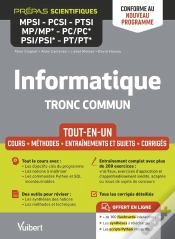 Capa do artigo Informatique. Tronc Commun Mpsi-Pcsi-Ptsi-Mp/Mp*-Pc/Pc*-Psi/Psi*-Pt/Pt* - Tout-En-Un - Conforme A La