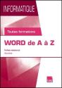 Informatique ; Word De A À Z ; Fiches Ressources ; Activités ; Toutes Formations - Preview