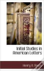 Capa do artigo Initial Studies In American Letters