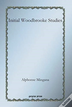 Capa do artigo Initial Woodbrooke Studies