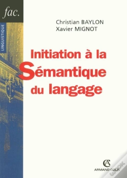 Capa do artigo Initiation À La Sémantique Du Langage (2e Édition)