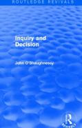 Inquiry And Decision (Routledge Revivals)