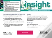 Capa do artigo Insight: Upper-Intermediate: Online Workbook Plus - Access Code