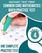 Instant Test Prep Common Core Mathematics Math Practice Test Grade 4 - Preview