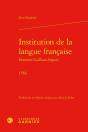 Institution De La Langue Française Institutio Gallicae Linguae (1558) - Preview