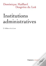 Capa do artigo Institutions Administratives (2e Édition).