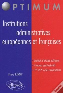 Capa do artigo Institutions Administratives Européennes Et Françaises