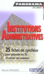 Capa do artigo Institutions Administratives
