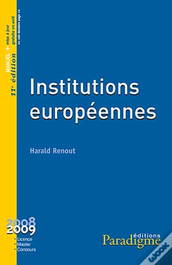 Capa do artigo Institutions Européennes