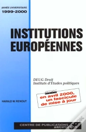 Capa do artigo Institutions Europeennes