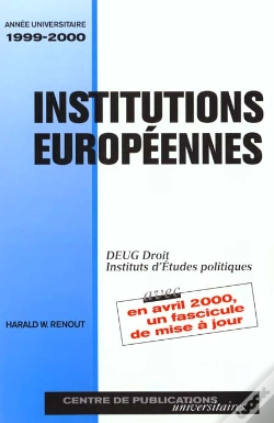 Capa do artigo Institutions Europeennes