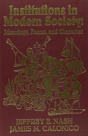 Institutions In Modern Society - Preview