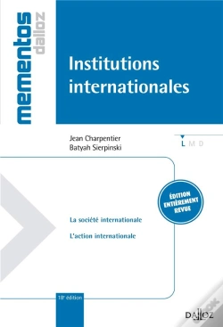 Capa do artigo Institutions Internationales - 18e Edition