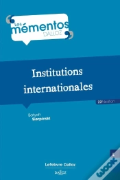 Capa do artigo Institutions Internationales. 22e Ed.