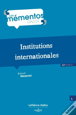 Capa do artigo Institutions Internationales. 22e Ed.