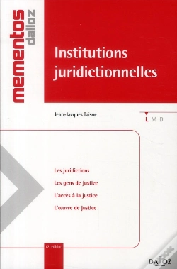 Capa do artigo Institutions Juridictionnelles (12e Édition)