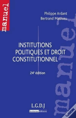 Capa do artigo Institutions Politiques Et Droit Constitutionnel - 24e Edition