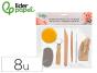 Instrumentos de modelar liderpapel pack 8 ferramentas sortidas certificado fsc - Preview