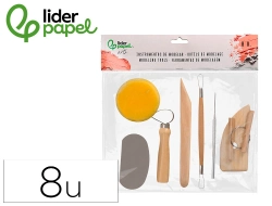 Capa do artigo Instrumentos de modelar liderpapel pack 8 ferramentas sortidas certificado fsc