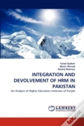 Integration And Devolvement Of Hrm In Pakistan