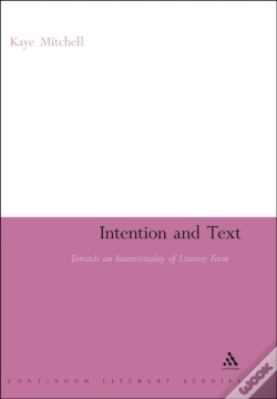 Capa do artigo Intention And Text