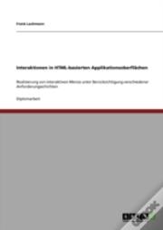 Interaktionen In Html-Basierten Applikationsoberflaã‚Â¤Chen