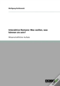 Capa do artigo Interaktive Romane: Was Wollen, Was K Nn