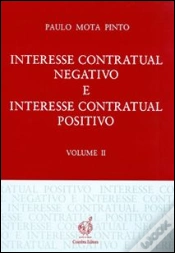 Capa do artigo Interesse Contartual Negativo e Interesse Contratual Positivo - Volume II