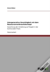 Intergenerative Gerechtigkeit Mit Dem Ressourcenverbrauchskonzept