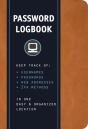 Internet Password Logbook (Cognac Leatherette) - Preview