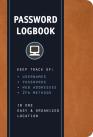 Internet Password Logbook (Cognac Leatherette)