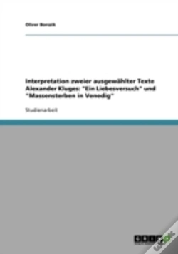 Capa do artigo Interpretation Zweier Ausgewahlter Texte Alexander Kluges