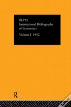 Capa do artigo Intl Biblio Econom 1952 Vol 1