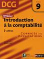 Introduction À La Comptabilité ; Épreuve 9 Dcg ; Corrigés (Édition 2008) - Preview