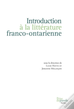 Capa do artigo Introduction À La Littérature Franco-Ontarienne