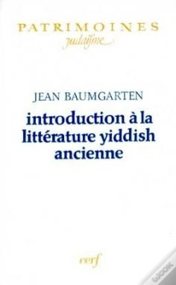 Capa do artigo Introduction À La Littérature Yiddish Ancienne
