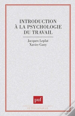 Capa do artigo Introduction À La Psychologie Du Travail