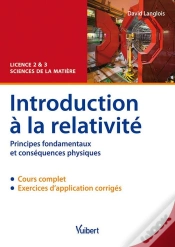 Capa do artigo Introduction À La Relativité ; L2/L3 Sciences De La Matière ; Cours Et Exercices Corrigés