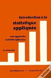 Capa do artigo Introduction A La Statistique Appliquee 5emeedition