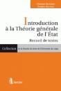 Introduction À La Théorie Générale De L'Etat ; Recueil De Textes - Preview