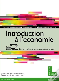 Capa do artigo Introduction A L'Economie + Version Numerique Enrichie