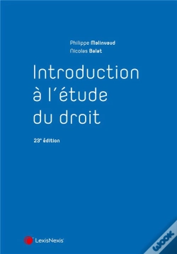 Capa do artigo Introduction A L'Etude Du Droit
