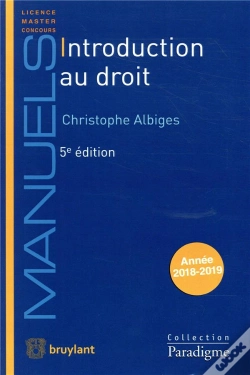 Capa do artigo Introduction Au Droit (5e Édition)