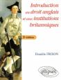 Introduction Au Droit Anglais Et Aux Institutions Britanniques - 3e Édition (3e Édition) - Preview