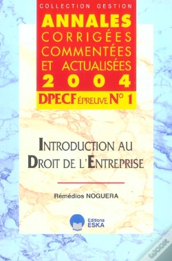 Capa do artigo Introduction Au Droit De L'Entreprise,  Dpecf 1