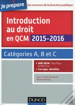 Capa do artigo Introduction Au Droit En Qcm (3e Édition)