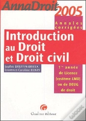 Capa do artigo Introduction Au Droit Et Droit Civil ; Deug/L1 ; Annales Corrigées (Édition 2005)